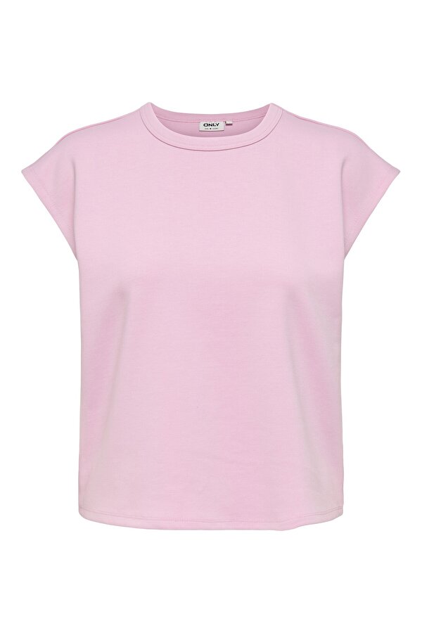Only Kadın Onllucıa Bisiklet Yaka Kolsuz T-Shirt 15346670 Pembe