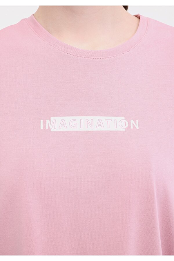 Lumberjack WL MYA 11MS449 5FX PASTEL PEMBE Kadın Kısa Kol T-Shirt