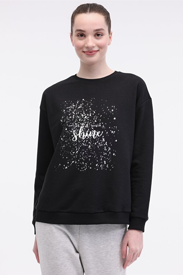 Kinetix WL JEWEL 16BT202 5FX Siyah Kadın Sweatshirt