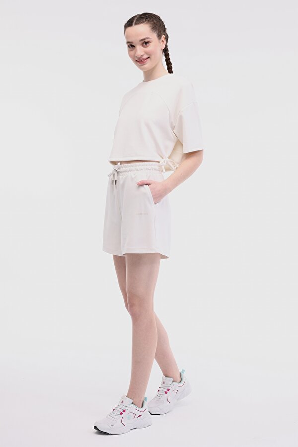 Lumberjack WL RAIN 20SS182 5FX KIRIK BEYAZ Kadın Şort