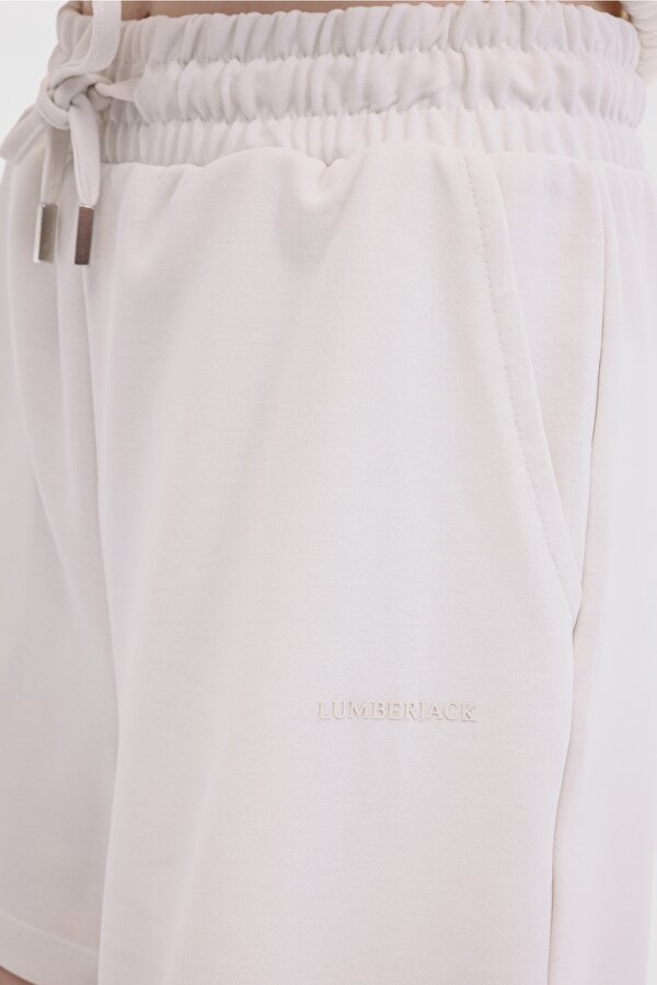 Lumberjack WL RAIN 20SS182 5FX KIRIK BEYAZ Kadın Şort