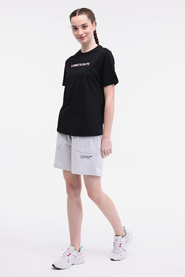 Lumberjack WL VENUS 11MD1052 5FX Siyah Kadın Kısa Kol T-Shirt