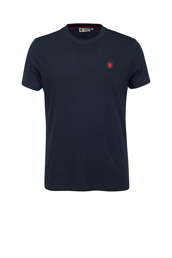 Lumberjack T-SHIRT BASIC SMALL LOGO NAVY BLUE Man Sleeve T-Sh