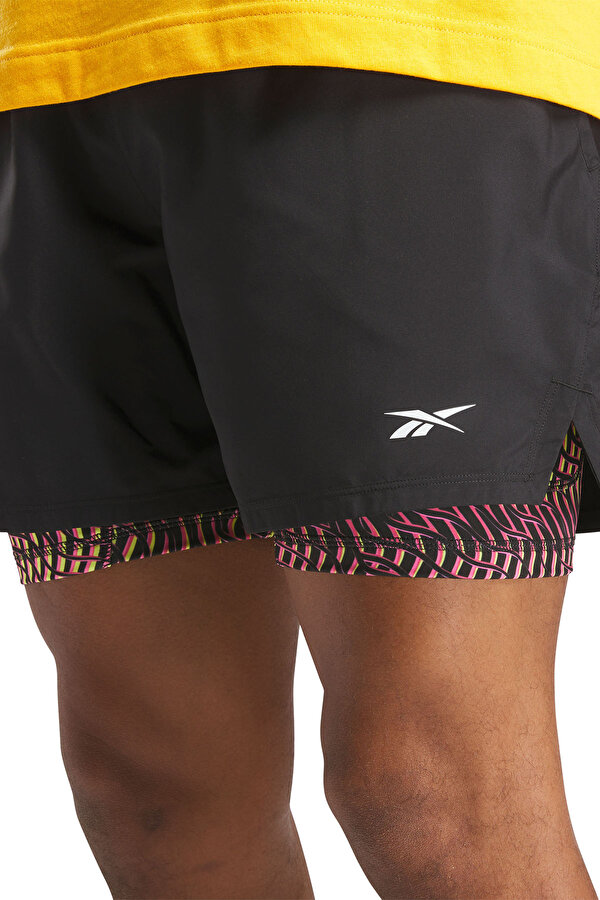 Reebok Athlete Hype 2-In-1 Short Черный Мужчина Шорты