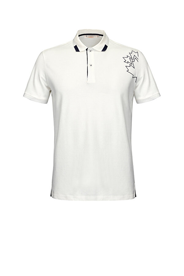 Lumberjack MOORE POLO SS OFF-WHITE Man Short Sleeve T-Shirt
