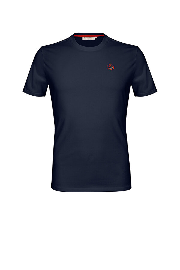 Lumberjack DARREN T-SHIRT BACK BIG L NAVY BLUE Man Sleeve T-Sh