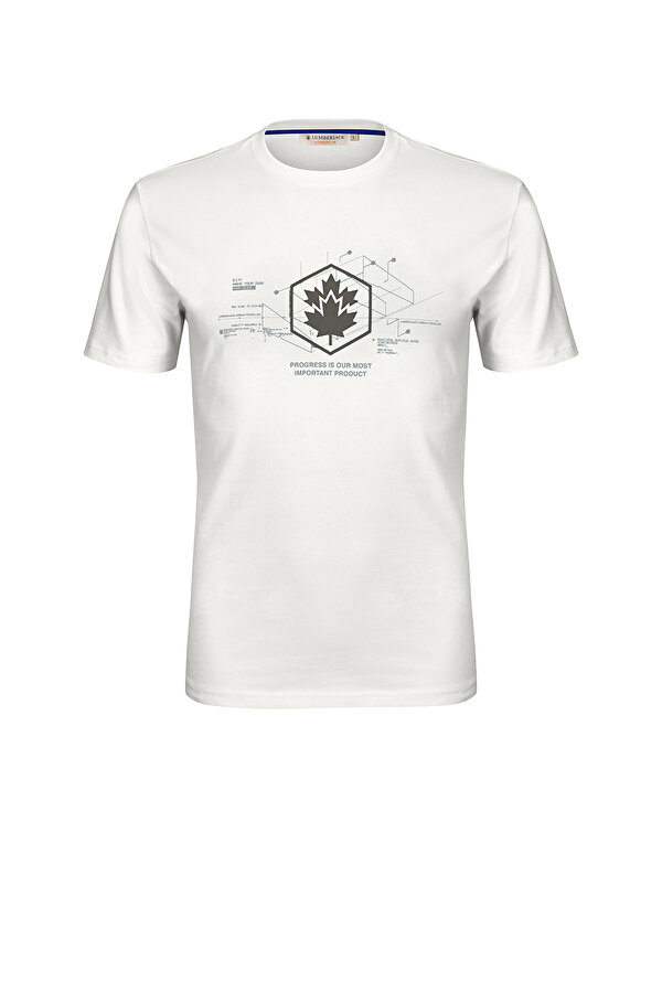 Lumberjack HANEY T-SHIRT 3D LOGO SS OFF-WHITE Man Sleeve T-Sh