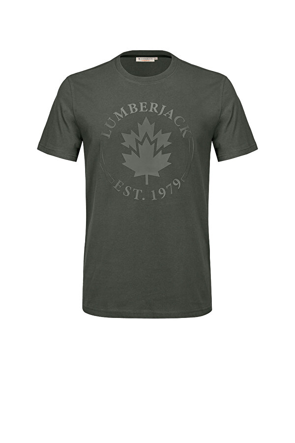 Lumberjack CLASSIC T-SHIRT PRINTED L JUNGLE GREEN Man Sleeve T-Sh