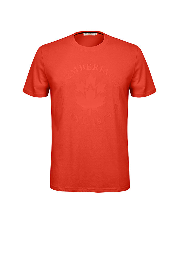 Lumberjack CLASSIC T-SHIRT PRINTED L ORANGE Man Sleeve T-Sh