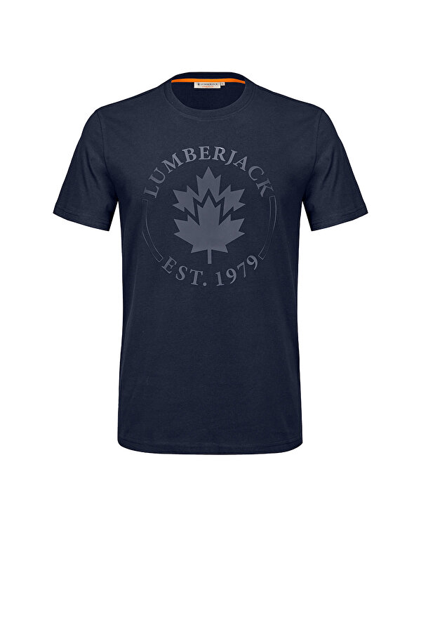 Lumberjack CLASSIC T-SHIRT PRINTED L NAVY BLUE Man Sleeve T-Sh