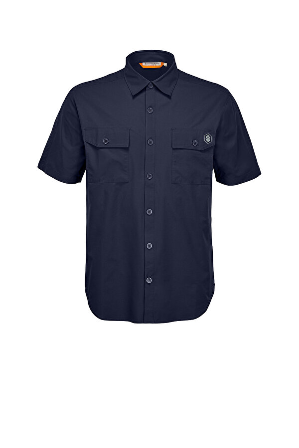 Lumberjack FRAZIER TECH SHIRT SS NAVY BLUE Man Shirt