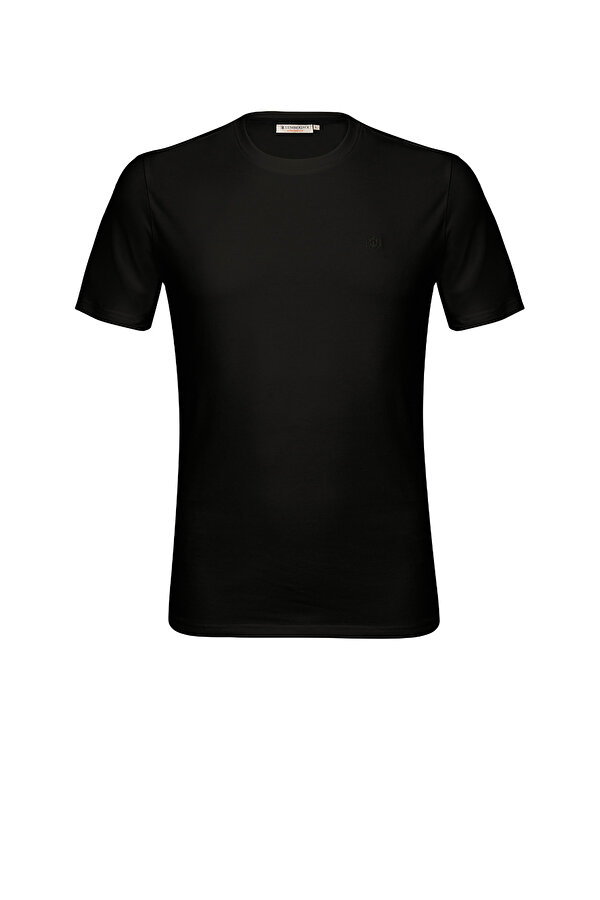 Lumberjack RODDY T-SHIRT SMALL LOGO BLACK Man Sleeve T-Sh