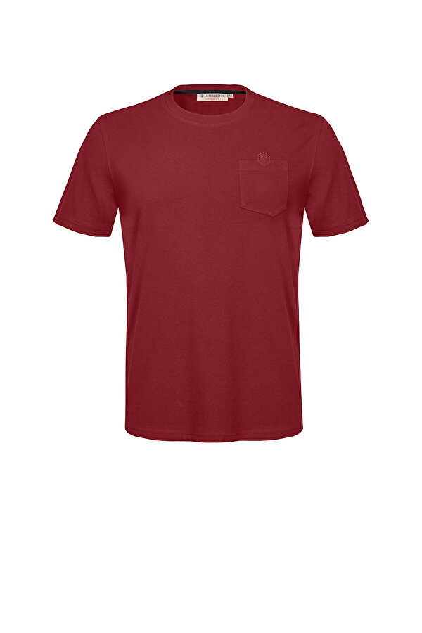 Lumberjack GRIFFITH POCKET T-SHIRT S RED Man Sleeve T-Sh