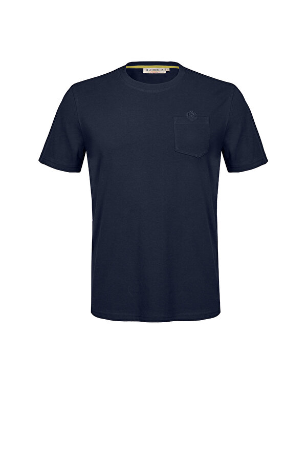 Lumberjack GRIFFITH POCKET T-SHIRT S NAVY BLUE Man Sleeve T-Sh