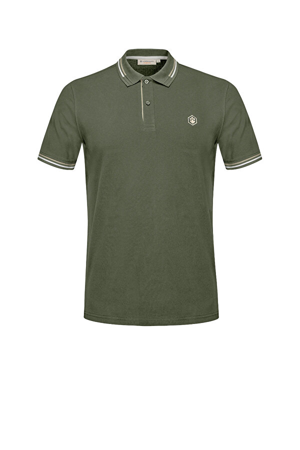 Lumberjack BURNS POLO SS ARMY GREEN Man Short Sleeve T-Shirt