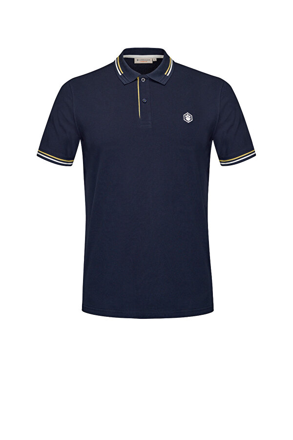 Lumberjack BURNS POLO SS NAVY BLUE Man Short Sleeve T-Shirt