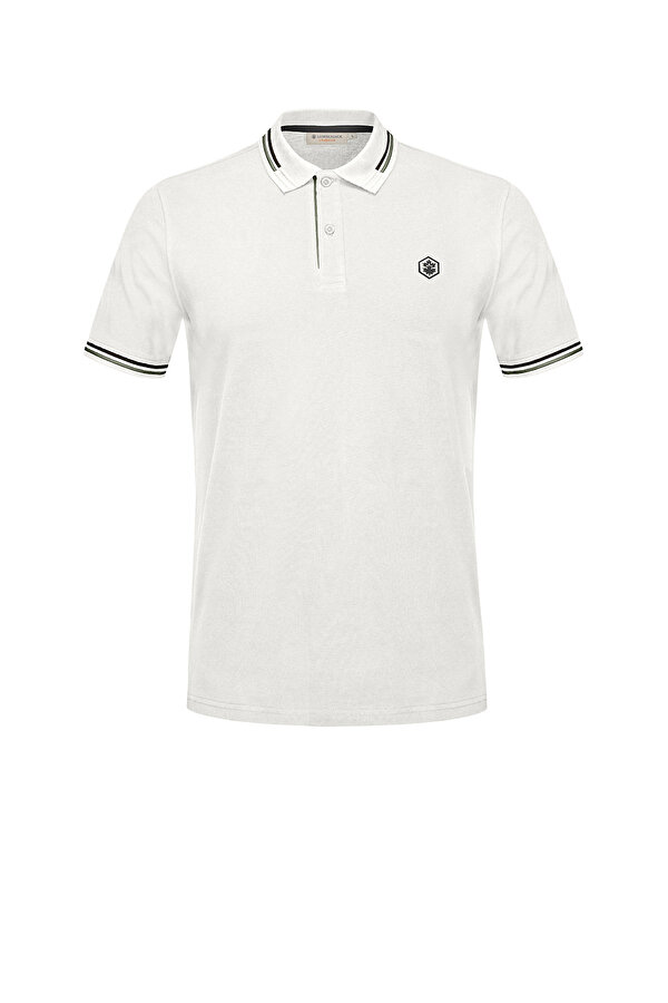 Lumberjack BURNS POLO SS OFF-WHITE Man Short Sleeve T-Shirt