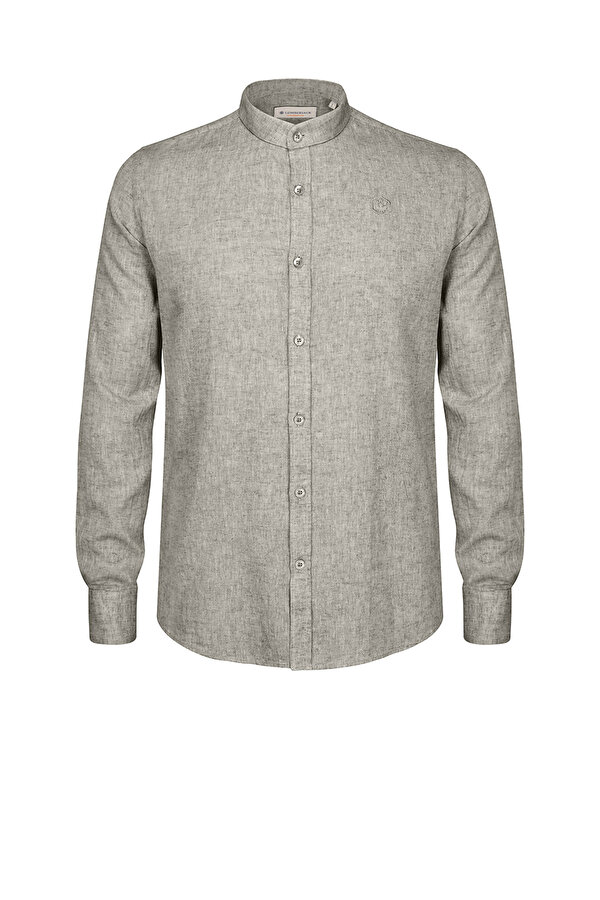 Lumberjack KOREAN COLLAR SHIRT LS BEIGE Man Shirt