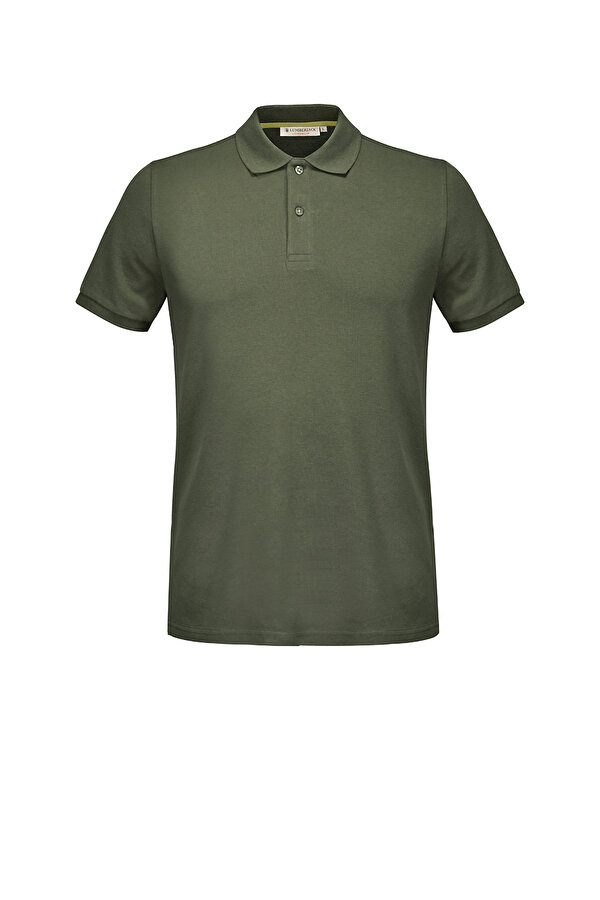 Lumberjack POLO CLASSIC SLIM FIT ARMY GREEN Man Short Sleeve T-Shirt