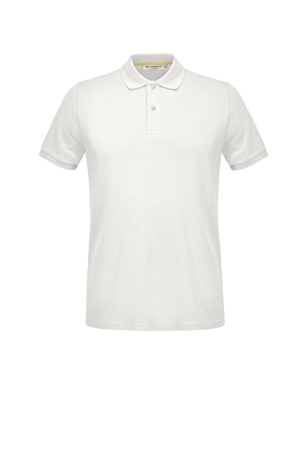 Lumberjack POLO CLASSIC SLIM FIT OFF-WHITE Man Short Sleeve T-Shirt