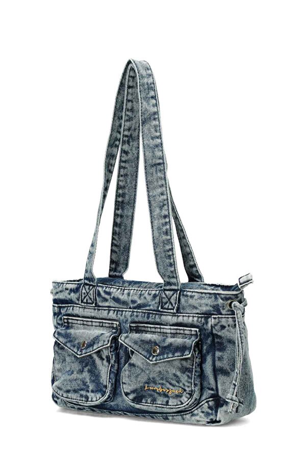 Lumberjack DNM CKGZ OMZ 5FX Mavi Kadın Omuz Çantası