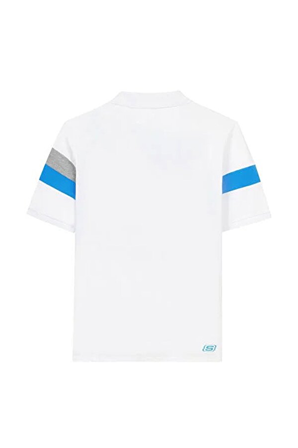 Skechers Polo Shirt M Short Sleeve Beyaz Erkek Kısa Kol T-Shirt