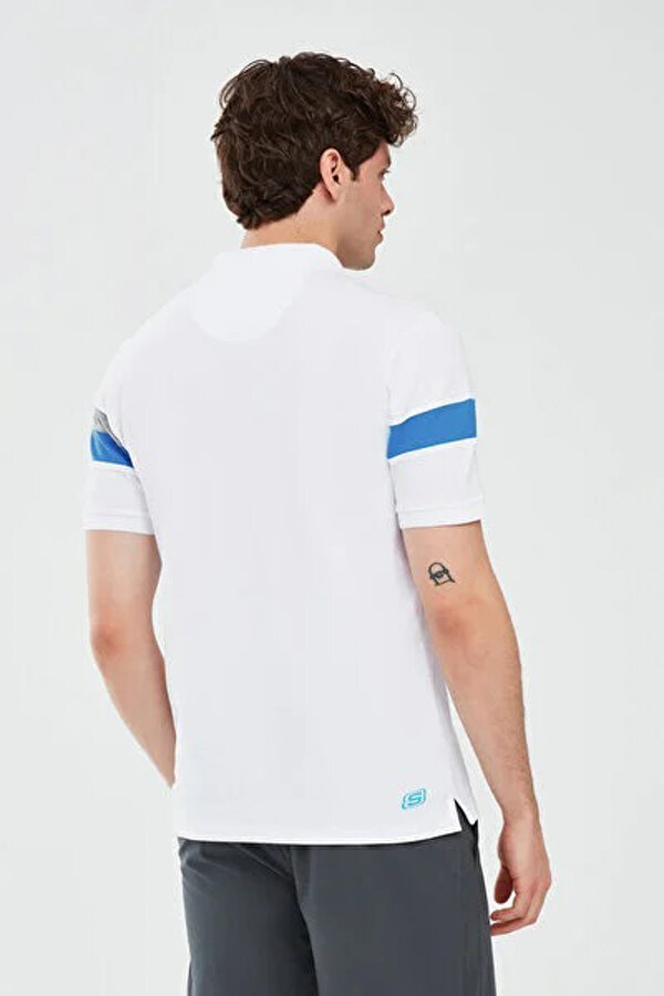 Skechers Polo Shirt M Short Sleeve Beyaz Erkek Kısa Kol T-Shirt
