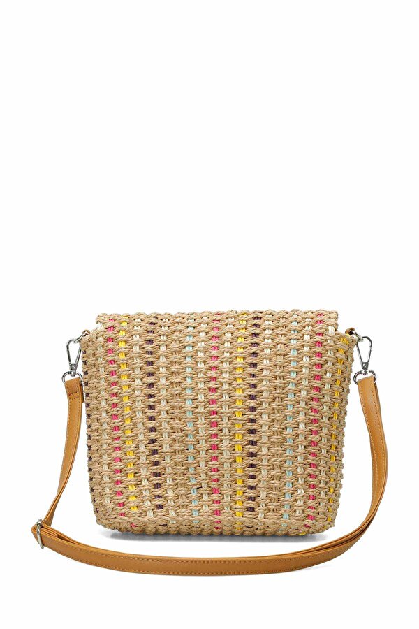 Butigo HASIR RENKLI KPK CPRZ 5FX Kum Kadın Çapraz Çanta