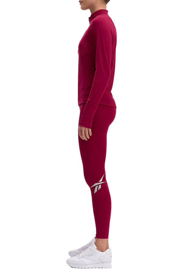 Reebok Running 1/4 Zip Фуксия Женщина Джемпер