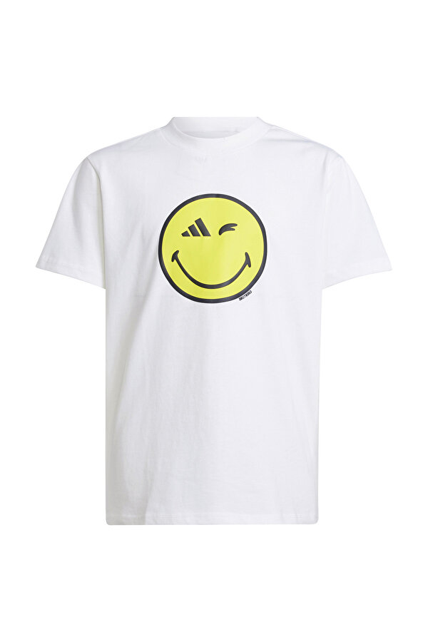 adidas J SMI TEE           WHITE Beyaz Unisex Çocuk Kısa Kol T-Shirt