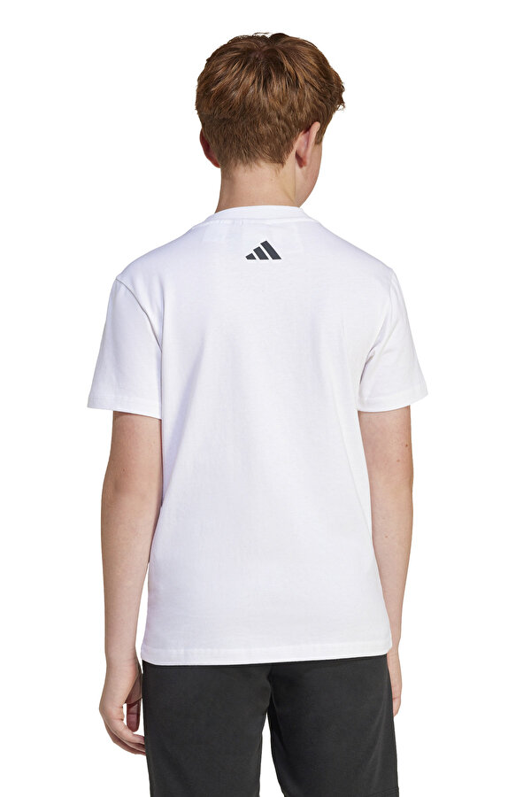 adidas J SMI TEE           WHITE Beyaz Unisex Çocuk Kısa Kol T-Shirt