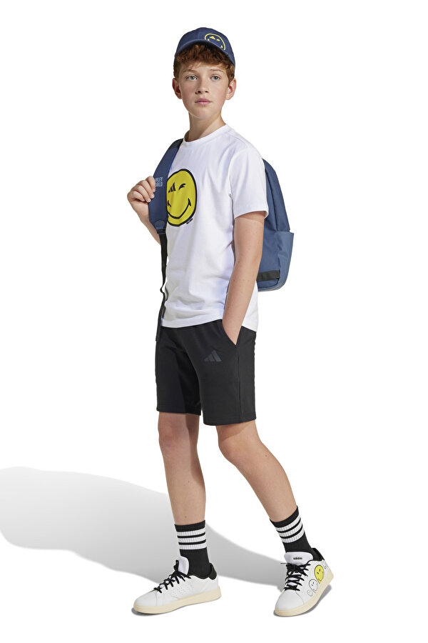adidas J SMI TEE           WHITE Beyaz Unisex Çocuk Kısa Kol T-Shirt