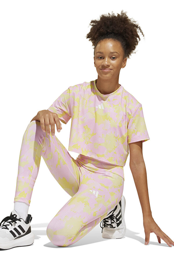 adidas JG TR-ES FL  LE     POWYE Sarı Kız Çocuk Tayt