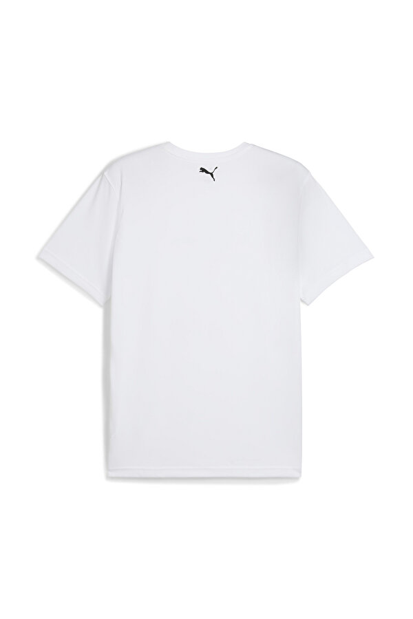 Puma GRAPHICS RUNNING ILLUSTRA Beyaz Erkek Kısa Kol T-Shirt