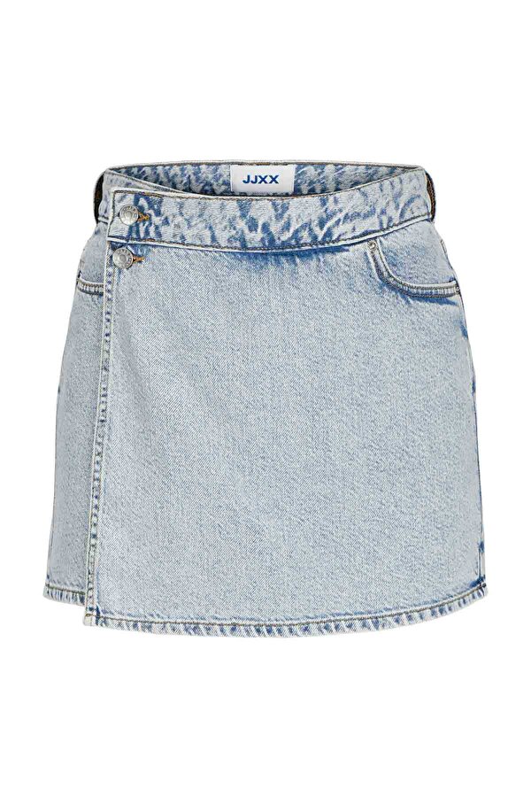 Jjxx JXGRETA HW DENIM SKORT DN Mavi Kadın Şort