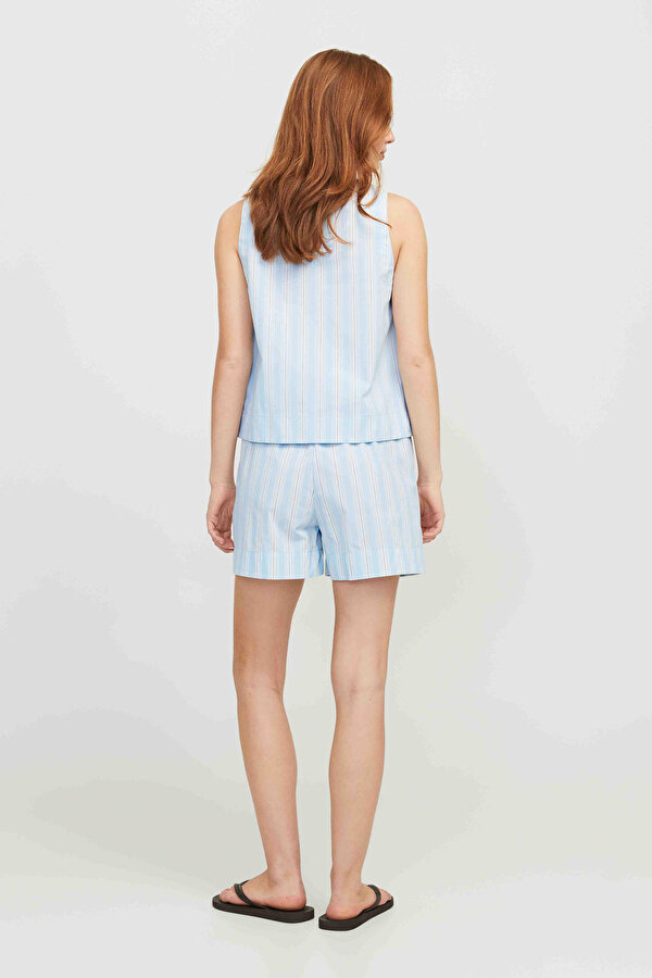Jjxx JXAVA POPLIN HW SHORTS WV Mavi Kadın Şort