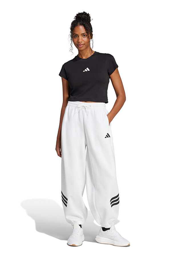 adidas W FI SL BB TEE      BLACK Siyah Kadın Kısa Kol T-Shirt