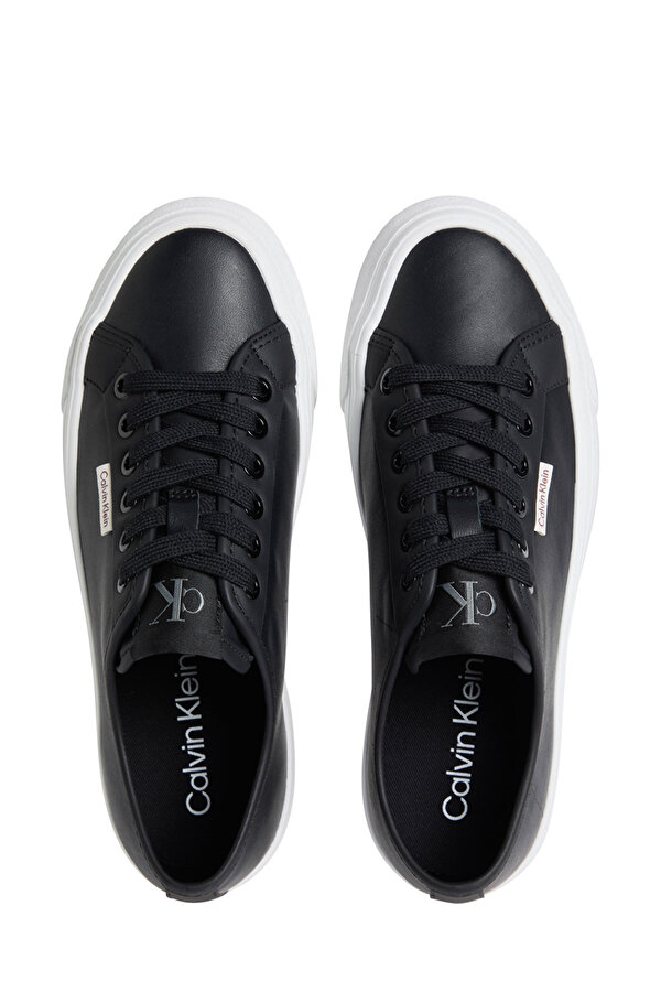 VULC FLATF LACE UP LTH CK Siyah Kadın Sneaker - Görsel 4