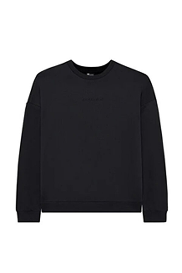 Skechers M Essential Crewneck Swea Siyah Erkek Sweatshirt