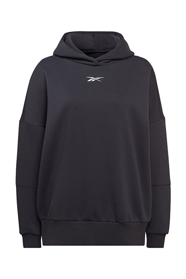 Reebok Lux Oversized Hoodie Черный Женщина Толстовка С Капюшоном