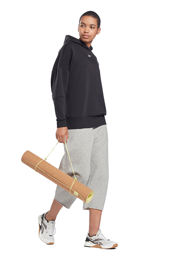 Reebok Lux Oversized Hoodie Черный Женщина Толстовка С Капюшоном