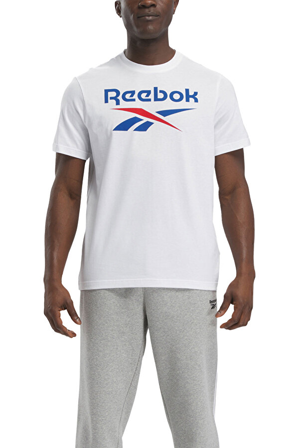 Reebok IDENTITY STACKED WHITE Man Sleeve T-Sh