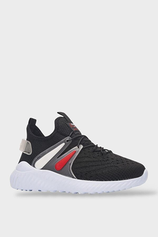 Liger Çocuk Triko Comfort Spor Ayakkabı SİYAH - BEYAZ