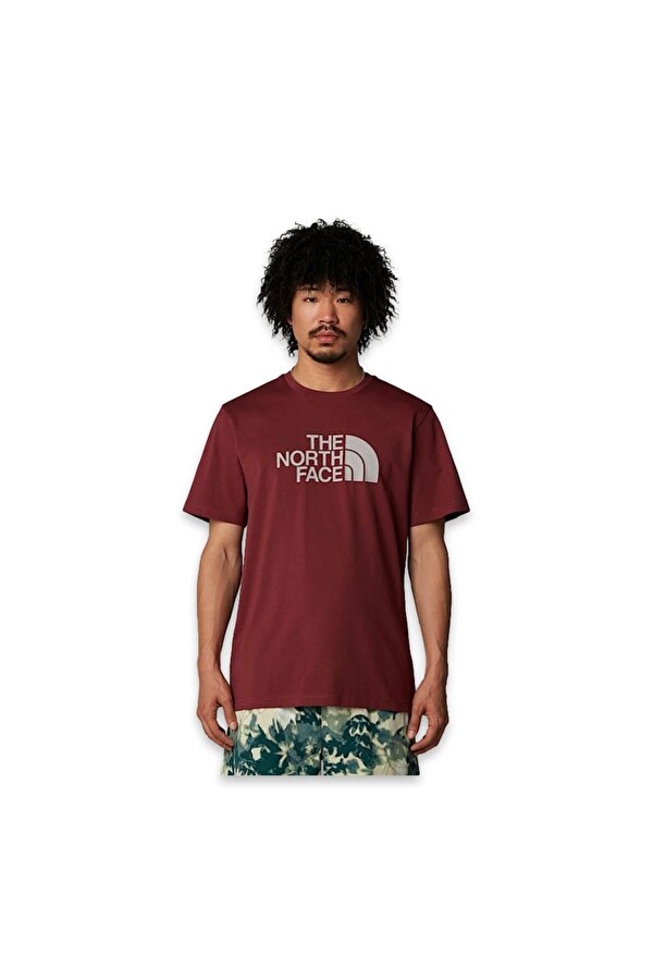 The North Face Nf0A8A6C M Ss Easy Tee Bordo Erkek T-Shirt