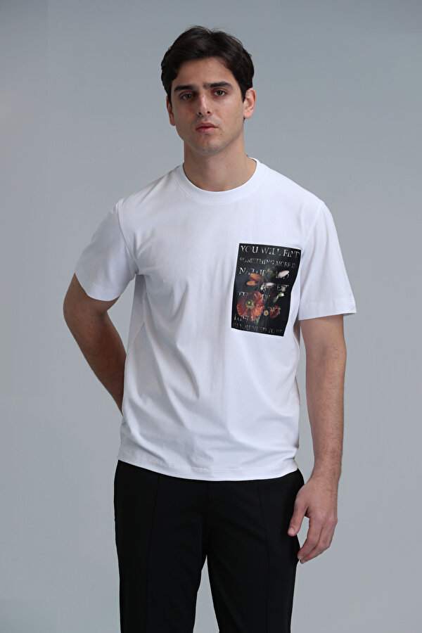 Lufian 111020202 Exotıc Modern Grafik Tişört Erkek T-Shirt