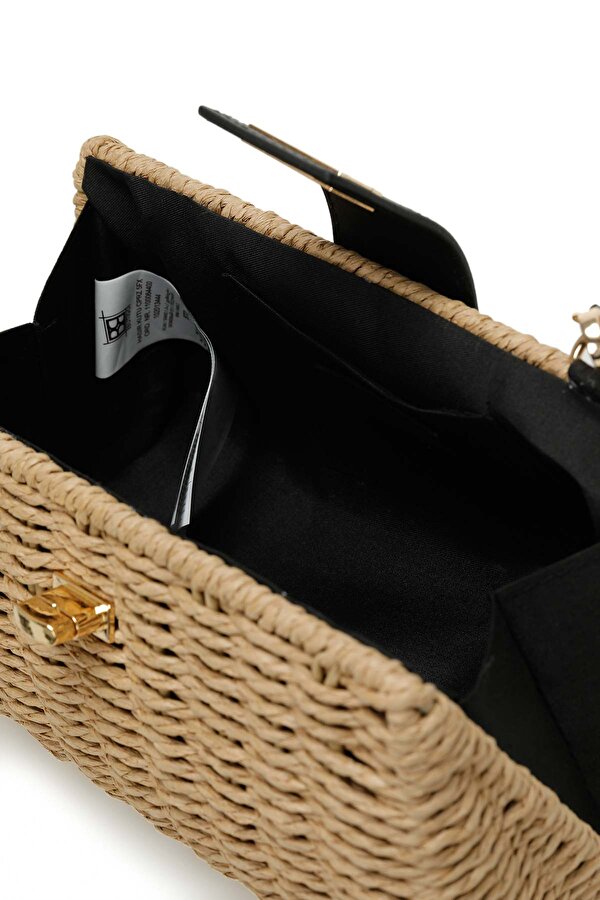 Butigo HASIR KUTU CPRZ 5FX Kum Kadın Çapraz Çanta