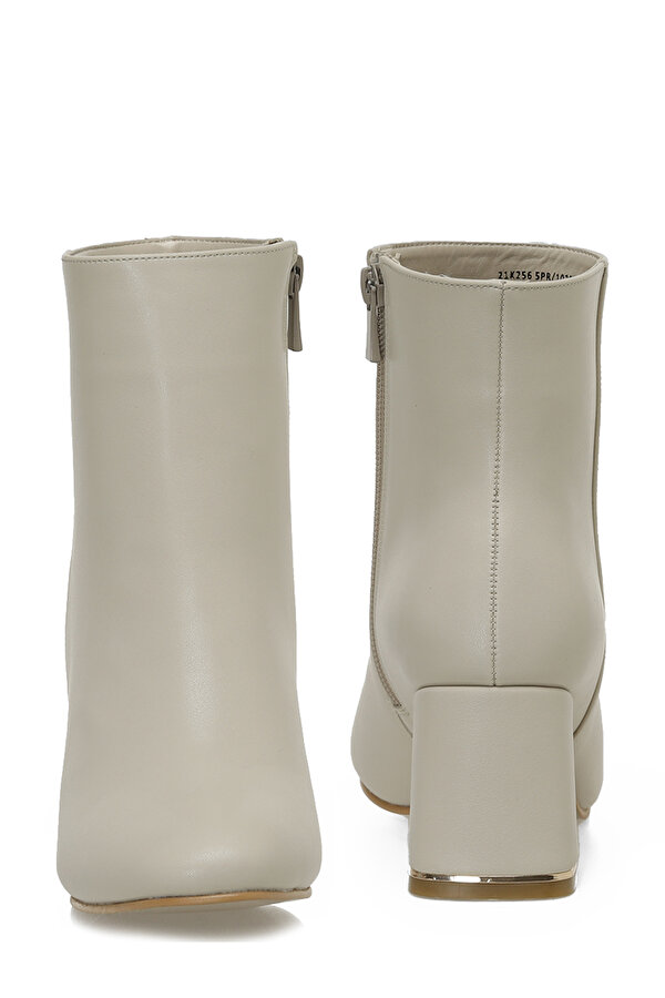 Butigo 21K-256 5PR Bej Kadın Topuklu Bot