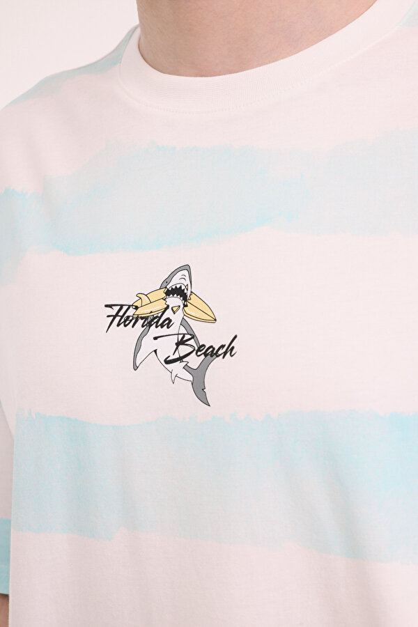 Lumberjack ML STRIPE 11HL110 5FX Mavi Erkek Kısa Kol T-Shirt