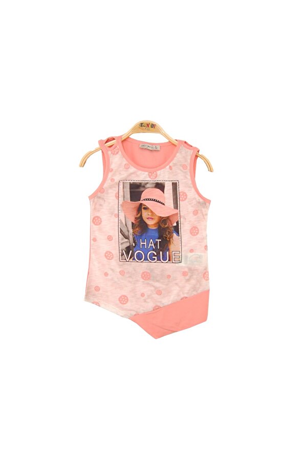 Toontoy Kız Çocuk Atlet Hat Vogue Baskılı