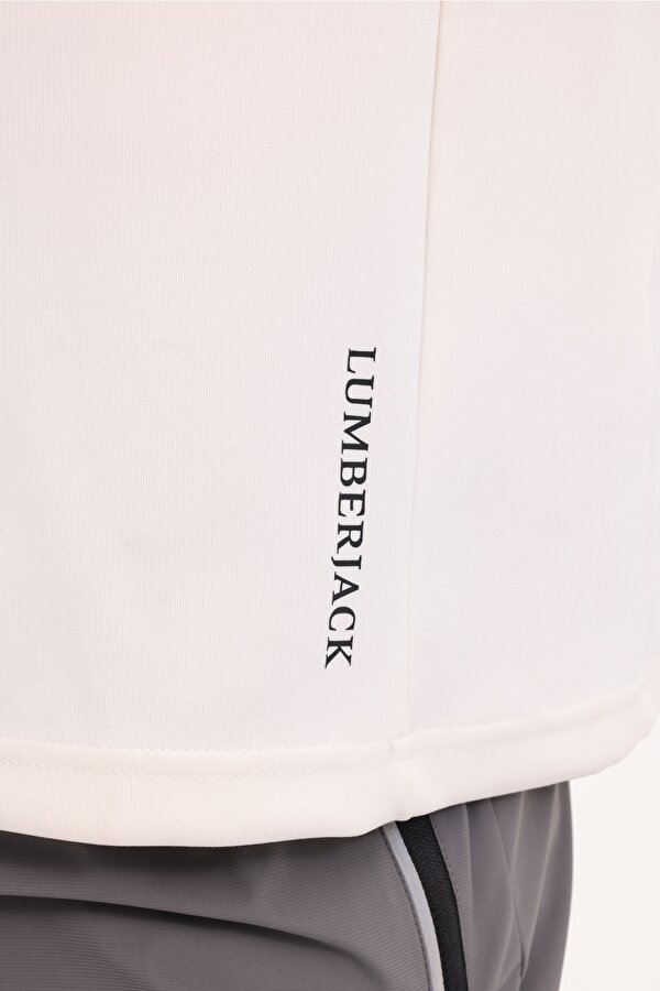 Lumberjack ML GANS 16ELG3034 4PR KIRIK BEYAZ Erkek Sweatshirt